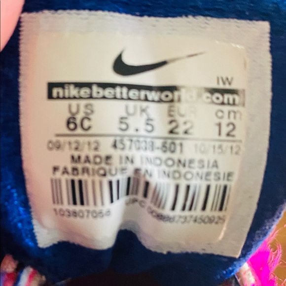 Nike Kids Free Run 3 ) Fusion Pink 512101-602 (6 c Fushion Pink) - Picture 5 of 5